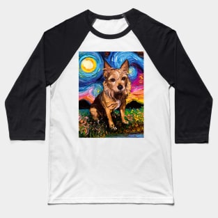 Australian Terrier Night Baseball T-Shirt